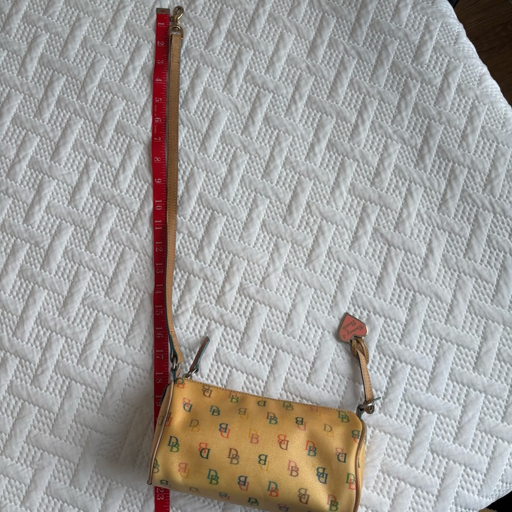 Dooney & Bourke Rainbow DB Monogram Mini Baguette Bag Y2K - Picture 7 of 10